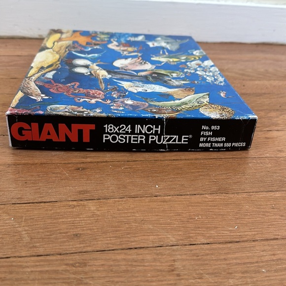 Vintage Fish by Fisher ocean underwater lighthearted 550 piece jigsaw puzzle - Picture 5 of 7